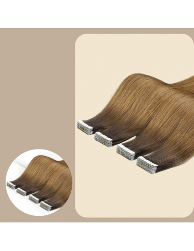 Extensões Adesivas / tapes lisas Premium Russian Hair T4/14 Les êtres humains sont 