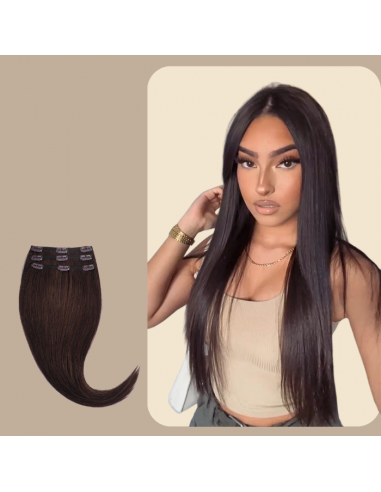 Stijve Clip Extensions Donker Bruin 50-70% off 