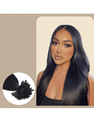 100 Raid Black Keratin -extensies pas cher