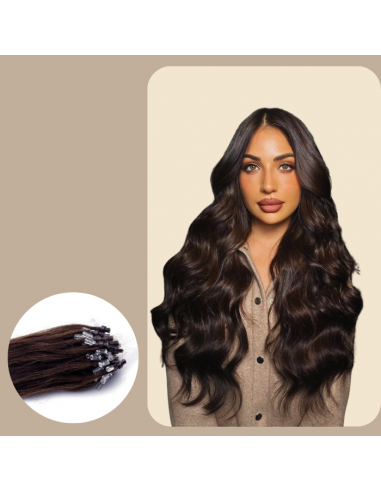 100 extensions Brown WAVY -ringen la colonne vertébrale