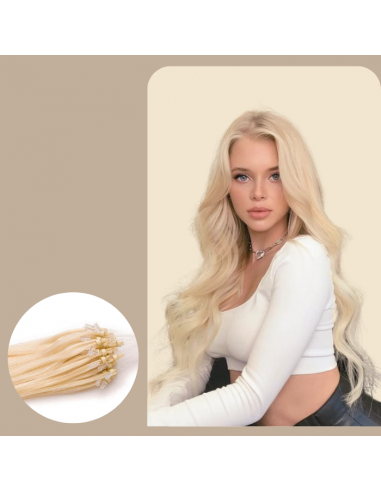 100 extensies blonde platinavlondige ringen Découvrez la collection