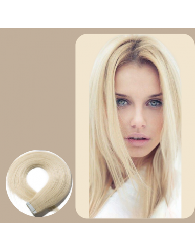 Zelfklevende extensions / Blond Platinum straight tapes vente chaude votre 