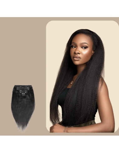 Yaki Recht Zwart Clip-In Extensions sélection de produits