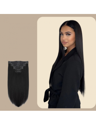 Recht Zwart 120g Clip-In Extensions Kit l'évolution des habitudes 