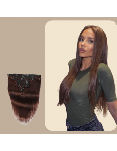 Rechte Chocolade Clips Extensions Set 120 gr en linge