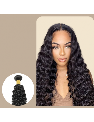 Tissage Cheveux Vierge Human Hair Water Wave 7A Brun Foncé 1B 100 Gr 2 - 3 jours ouvrés.