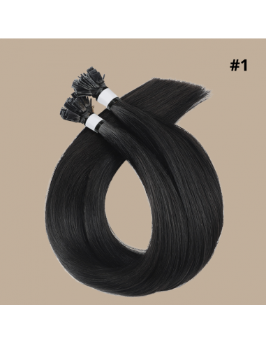 100 Keratin Extensions Rett Premium med Flat Tupp 1 Vous souhaitez 